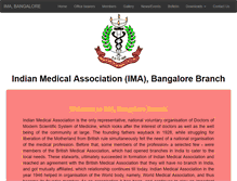 Tablet Screenshot of ima-bangalore.org